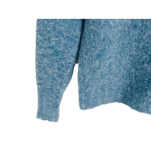 J.CREW Alpaca Merino Wool Teddy Sweater in Heather Blue Size XSmall - Picture 5 of 7